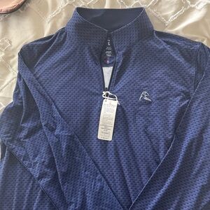 Rhoback Men's Quarter-Zip in Navy Blue